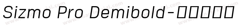 Sizmo Pro Demibold字体转换